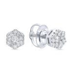 KE701781W - 14K White Gold Stud Earrings