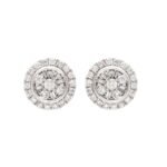 KE702611W - 14K White Gold Stud Earrings