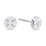 KE702621W - 14K White Gold Stud Earrings