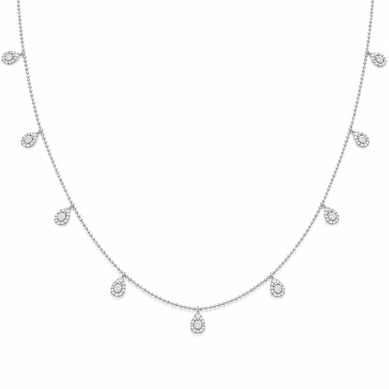 KN701213W - 14K White Gold Necklace