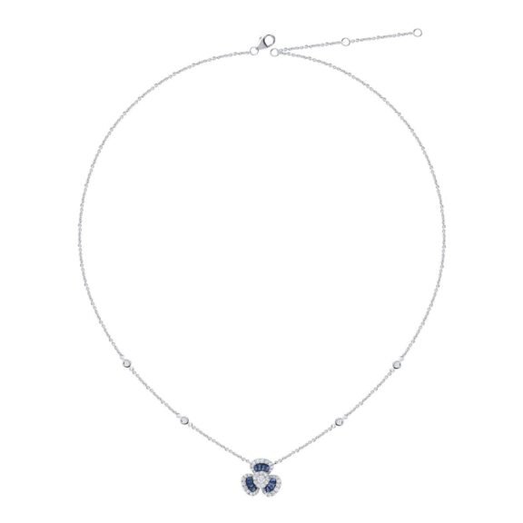 KN701566SBW - 14K White Gold Necklace
