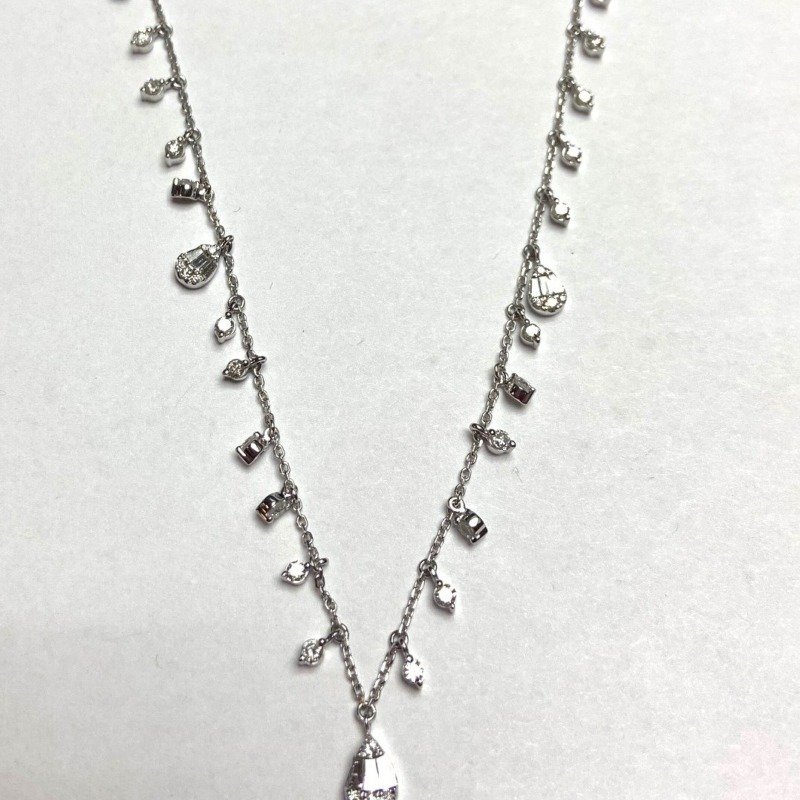 KN702627W - 14K White Gold Necklace