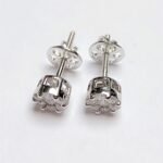 KNRER8070W - 14K White Gold Stud Earrings