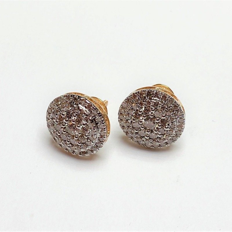KNRER8081Y - 14K Yellow Gold Stud Earrings