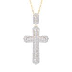 KP200684Y1 - 14K Yellow Gold Cross Pendant