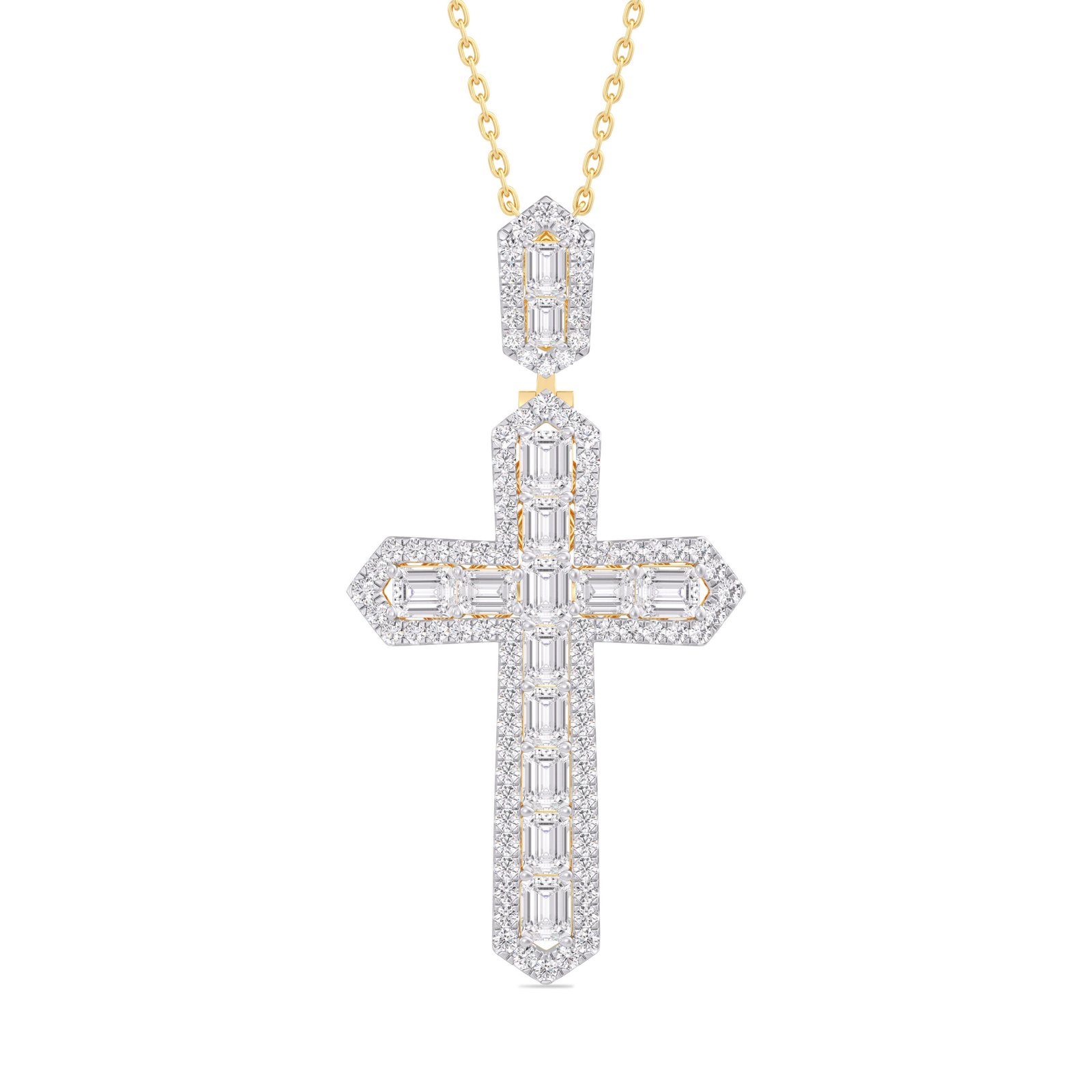 KP200684Y1 - 14K Yellow Gold Cross Pendant