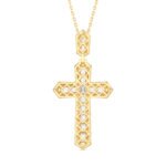 KP200684Y1 - 14K Yellow Gold Cross Pendant