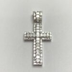 KP200688W1 - 14K White Gold Cross Pendant