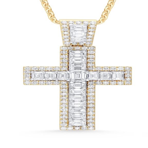 KP200690Y1 - 14K Yellow Gold Cross Pendant
