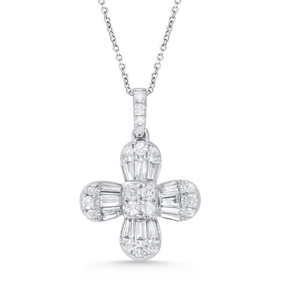 KP602464W - 14K White Gold Pendant