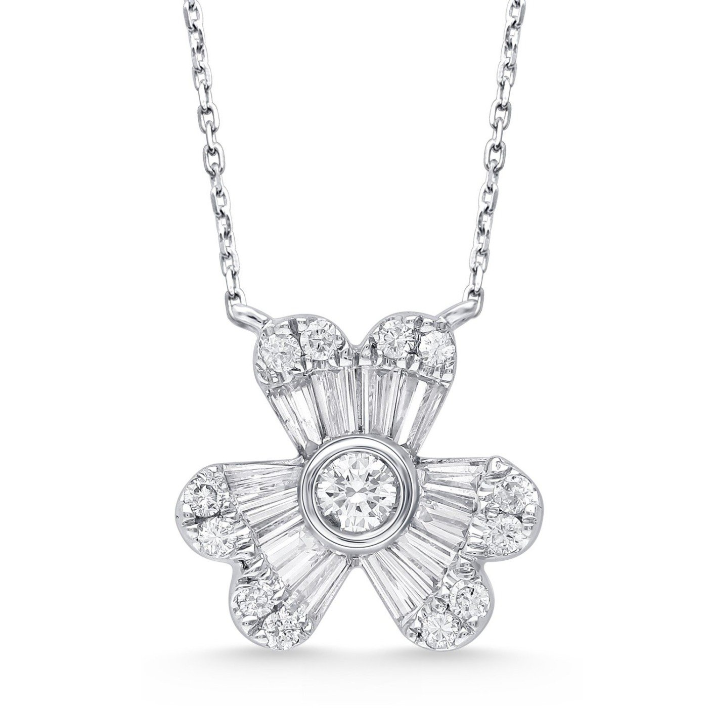 KP602465W - 14K White Gold Necklace