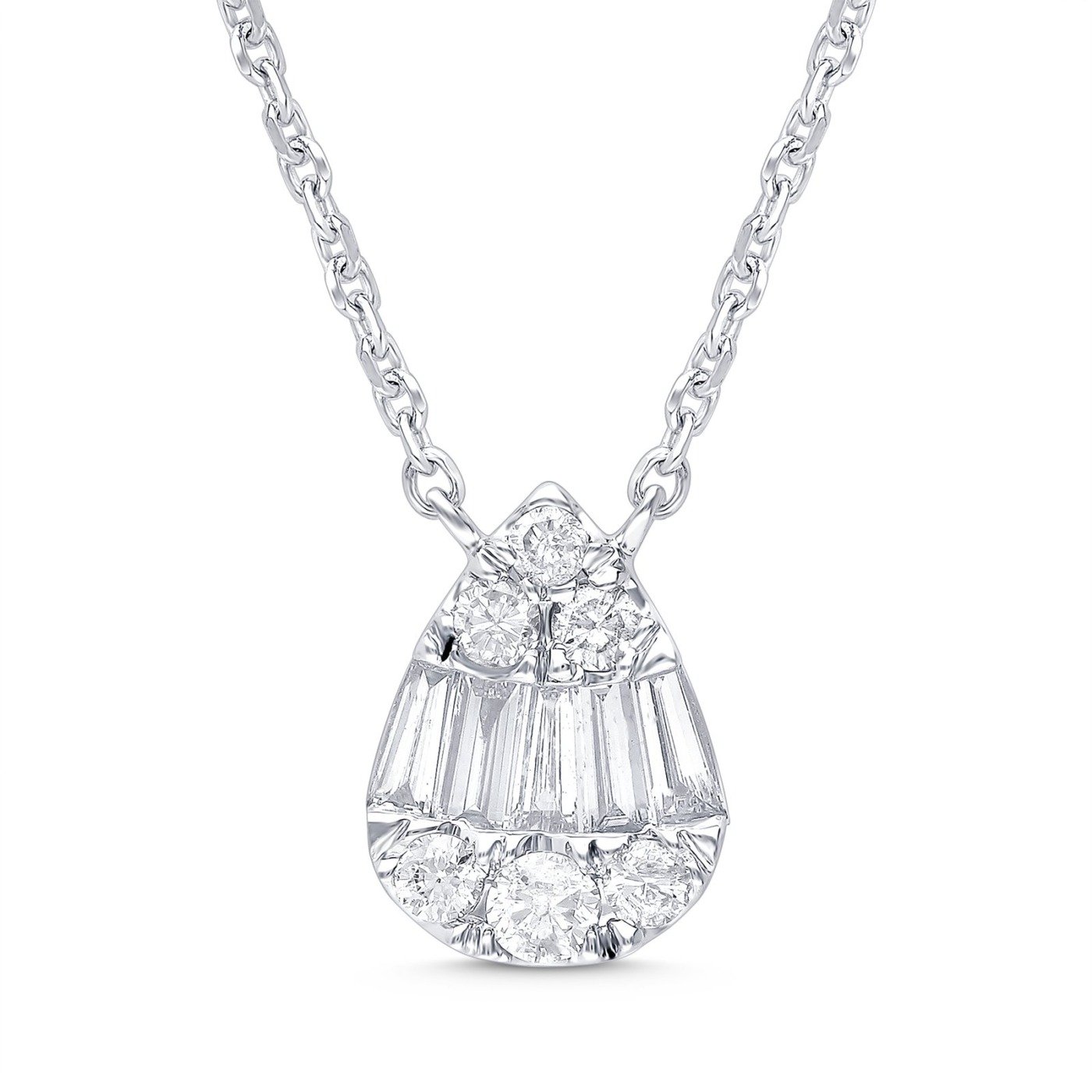KP602753AW - 14K White Gold Necklace