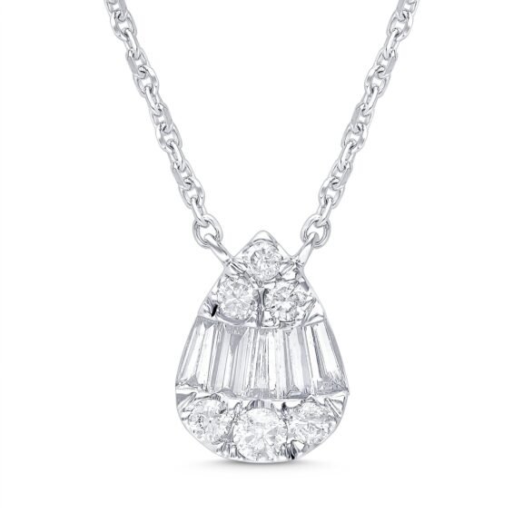 KP602753AW - 14K White Gold Necklace