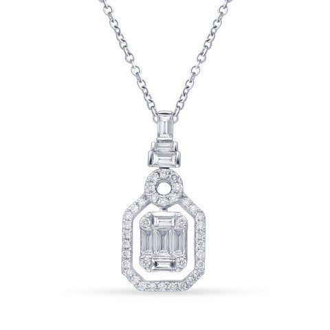 KP602981W1 - 14K White Gold Pendant