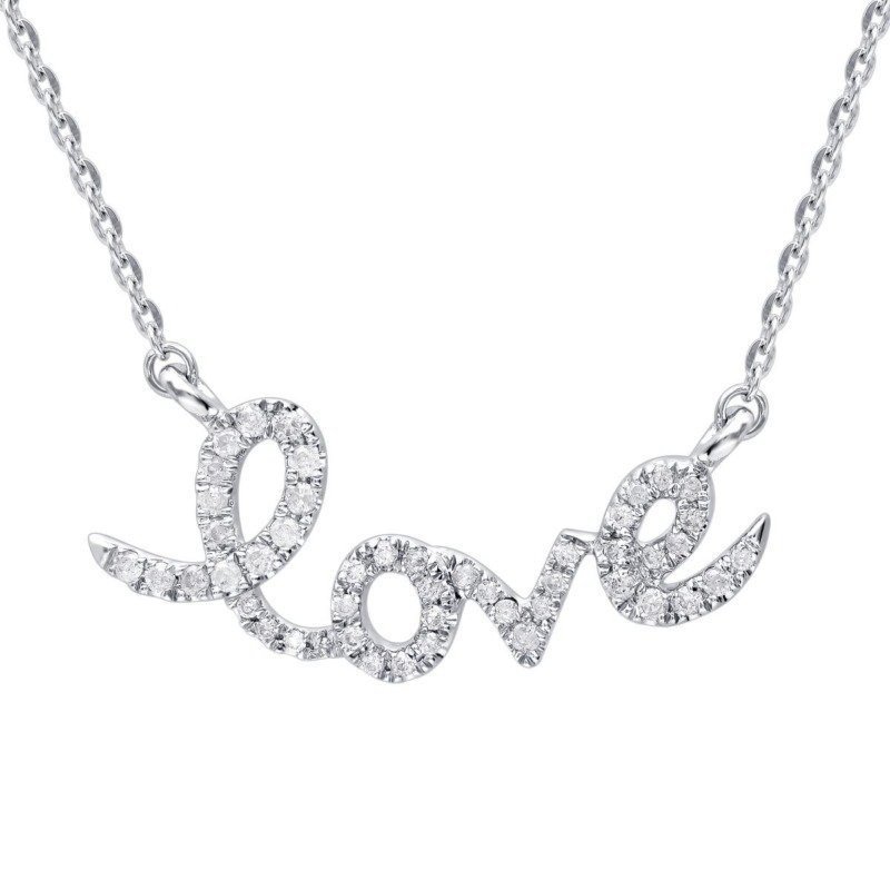 KP701492W - 14K White Gold Necklace