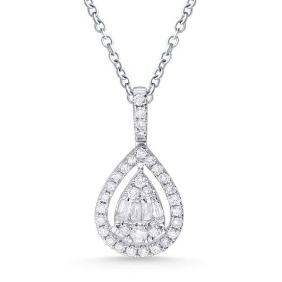 KPA602462W - 14K White Gold Pendant