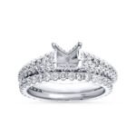 KR102872W - 14K White Gold Semi Mount Ring