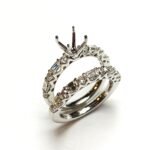 KR104666BSMTW1 - 14K White Gold Semi Mount Ring