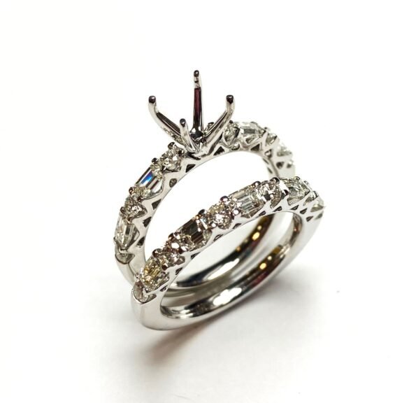 KR104666BSMTW1 - 14K White Gold Semi Mount Ring