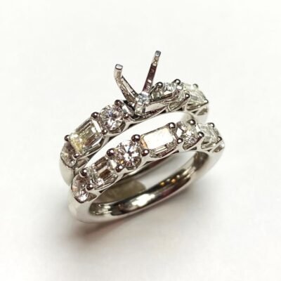 KR104667BSMTW1 - 14K White Gold Semi Mount Ring