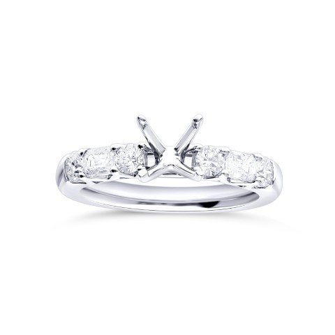 KR104701AW - 14K White Gold Semi Mount Ring