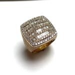 KR105119GY - 14K Yellow Gold Gents Ring