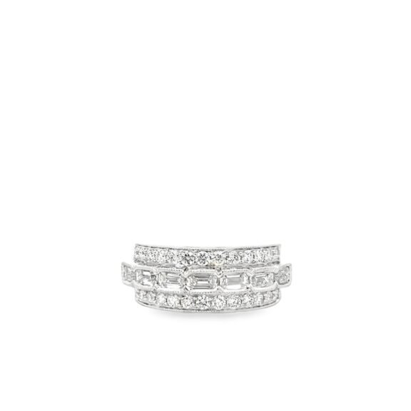 KR105203GW - 14K White Gold Gents Ring
