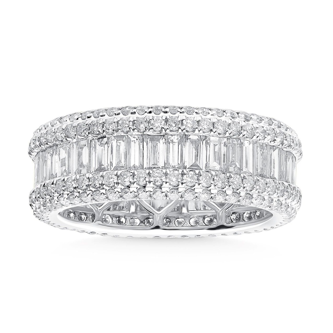 KR105542W - 14K White Gold Eternity Band