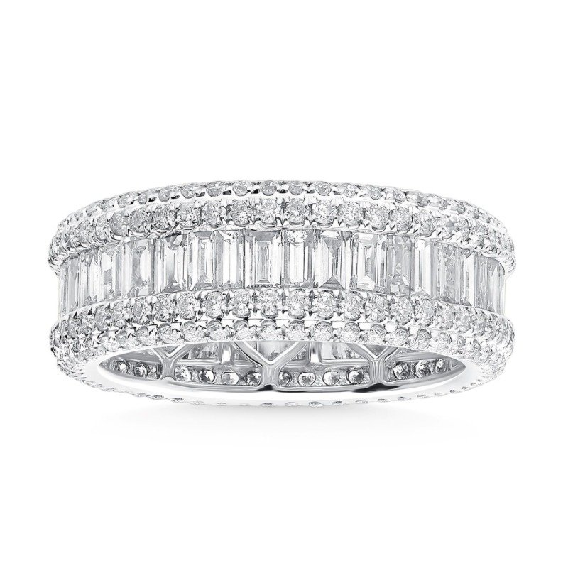 KR105542W - 14K White Gold Eternity Band