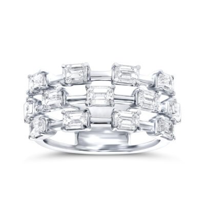 KR105813W - 14K White Gold Anniversary Ring