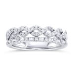 KR105928W - 14K White Gold Anniversary Ring
