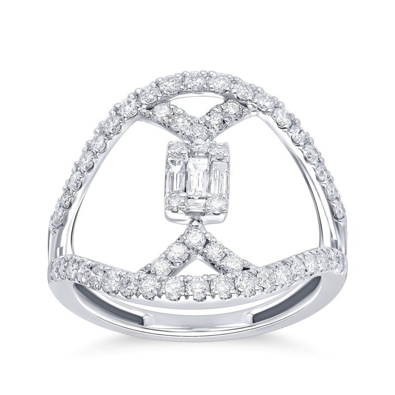 KR106113W - 14K White Gold Ring