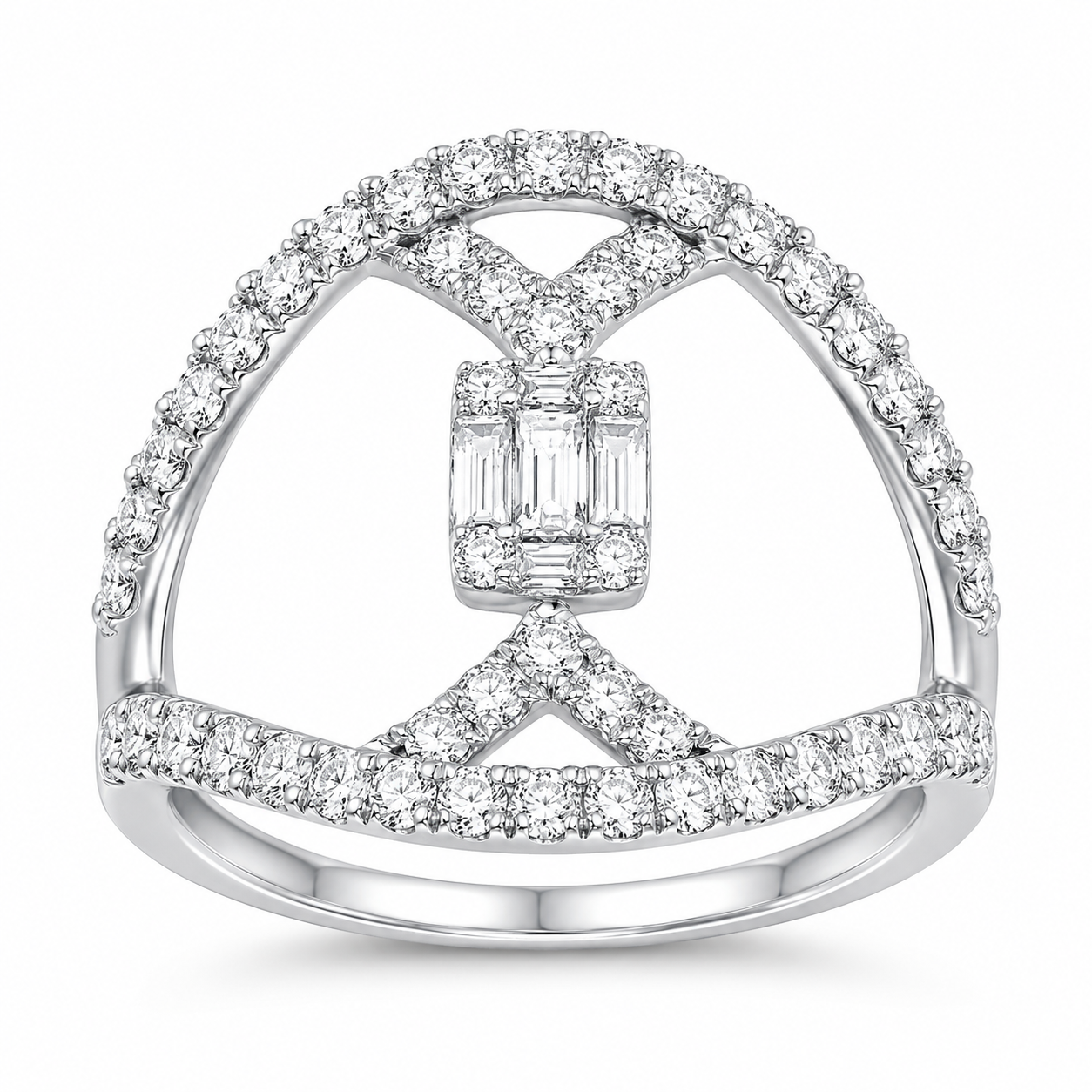 KR106113W - 14K White Gold Ring
