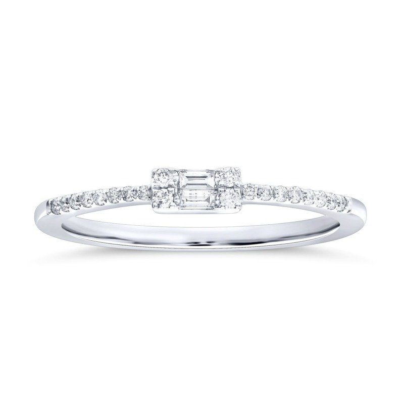 KR106159W - 14K White Gold Ring