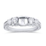 KR106321LSWBH - 14K White Gold Engagement Ring