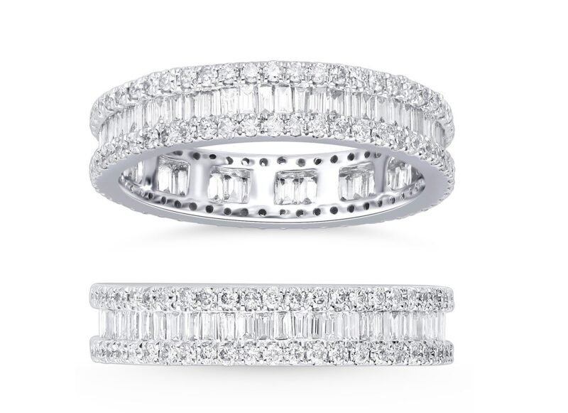 KR106650W - 14K White Gold Eternity Band