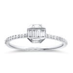 KR106874W - 14K White Gold Engagement Ring