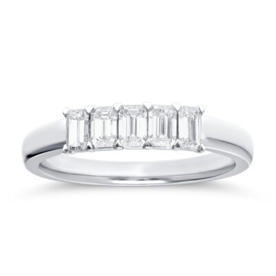 KR106885W - 14K White Gold Anniversary Ring