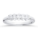 KR106888W - 14K White Gold Anniversary Ring