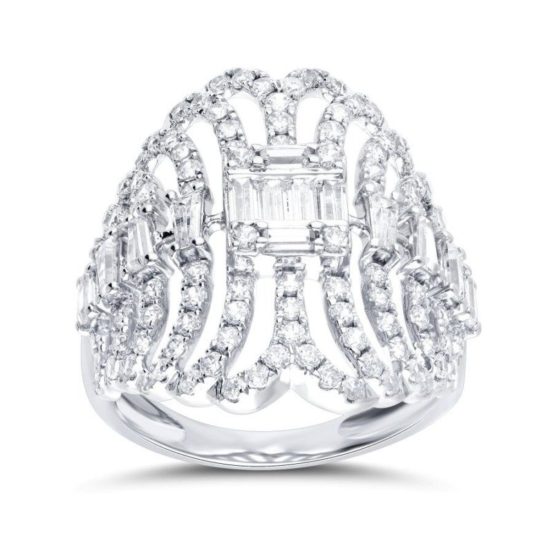 KR107359W - 14K White Gold Ring