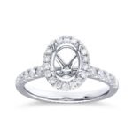 KR107760W - 14K White Gold Semi Mount Ring