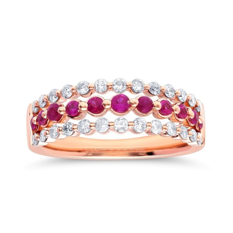 KR107763RBP - 14K Rose Gold Ring