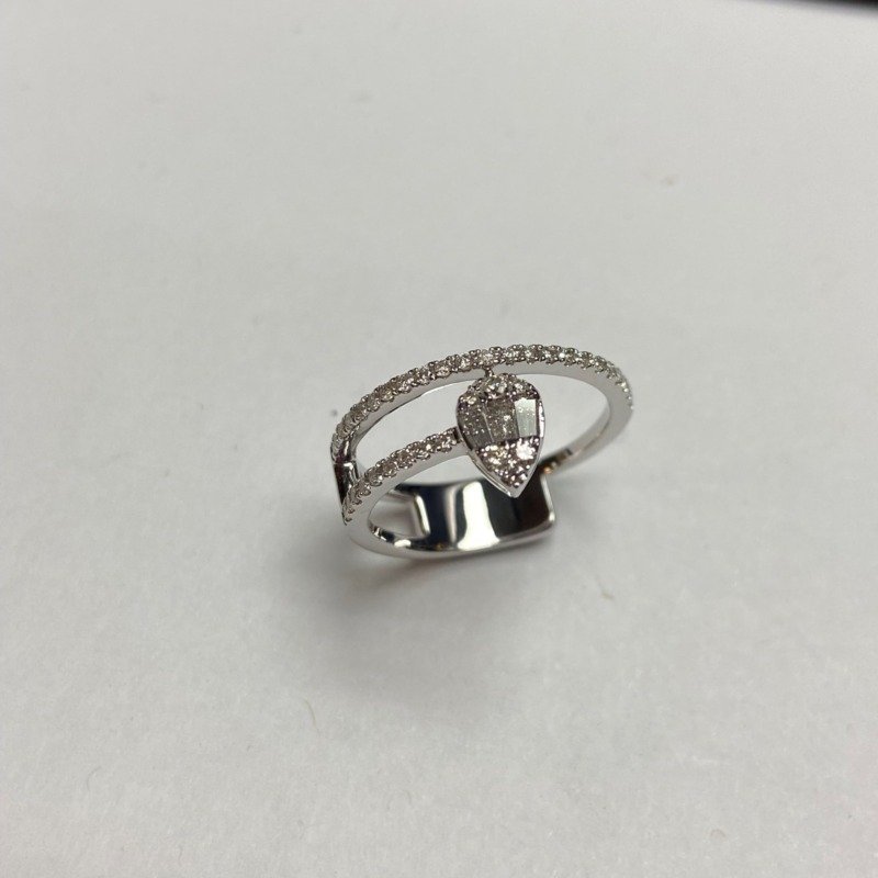 KR108713W - 14K White Gold Ring