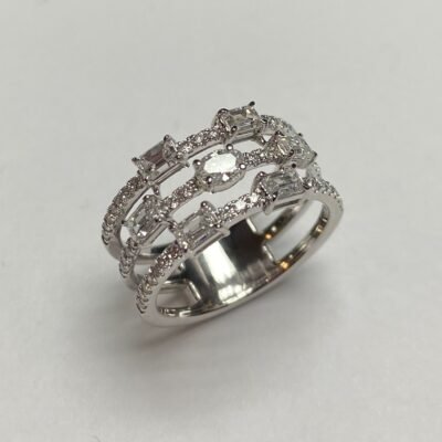 KR109023W - 14K White Gold Ring