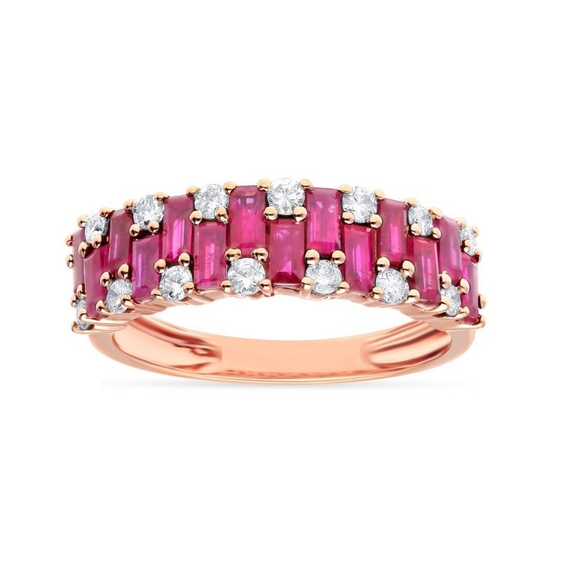 KR600242RBP - 14K Rose Gold Ring