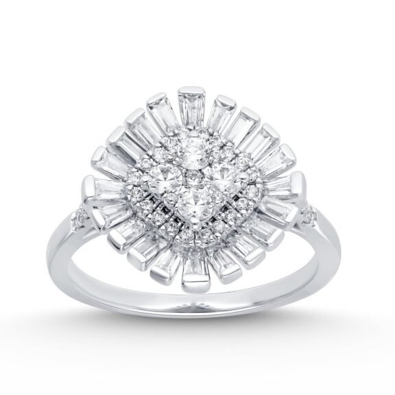 KR602196W - 14K White Gold Ring