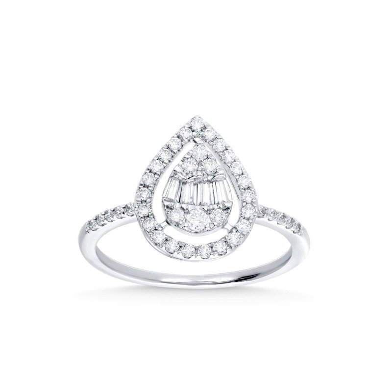 KR602462W - 14K White Gold Ring