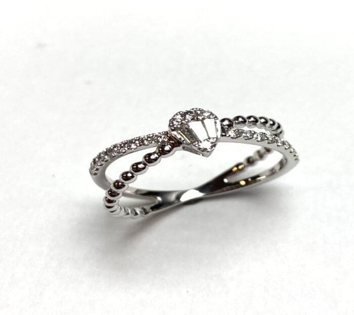 KR602683W - 14K White Gold Ring