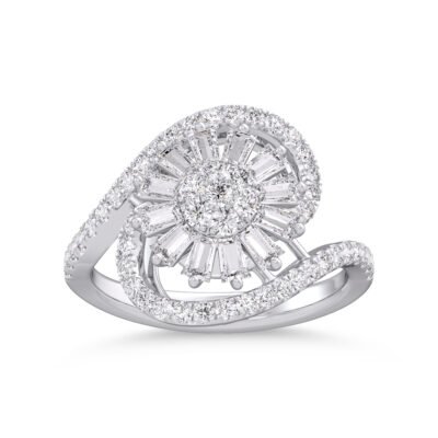 KR603101W - 14K White Gold Ring