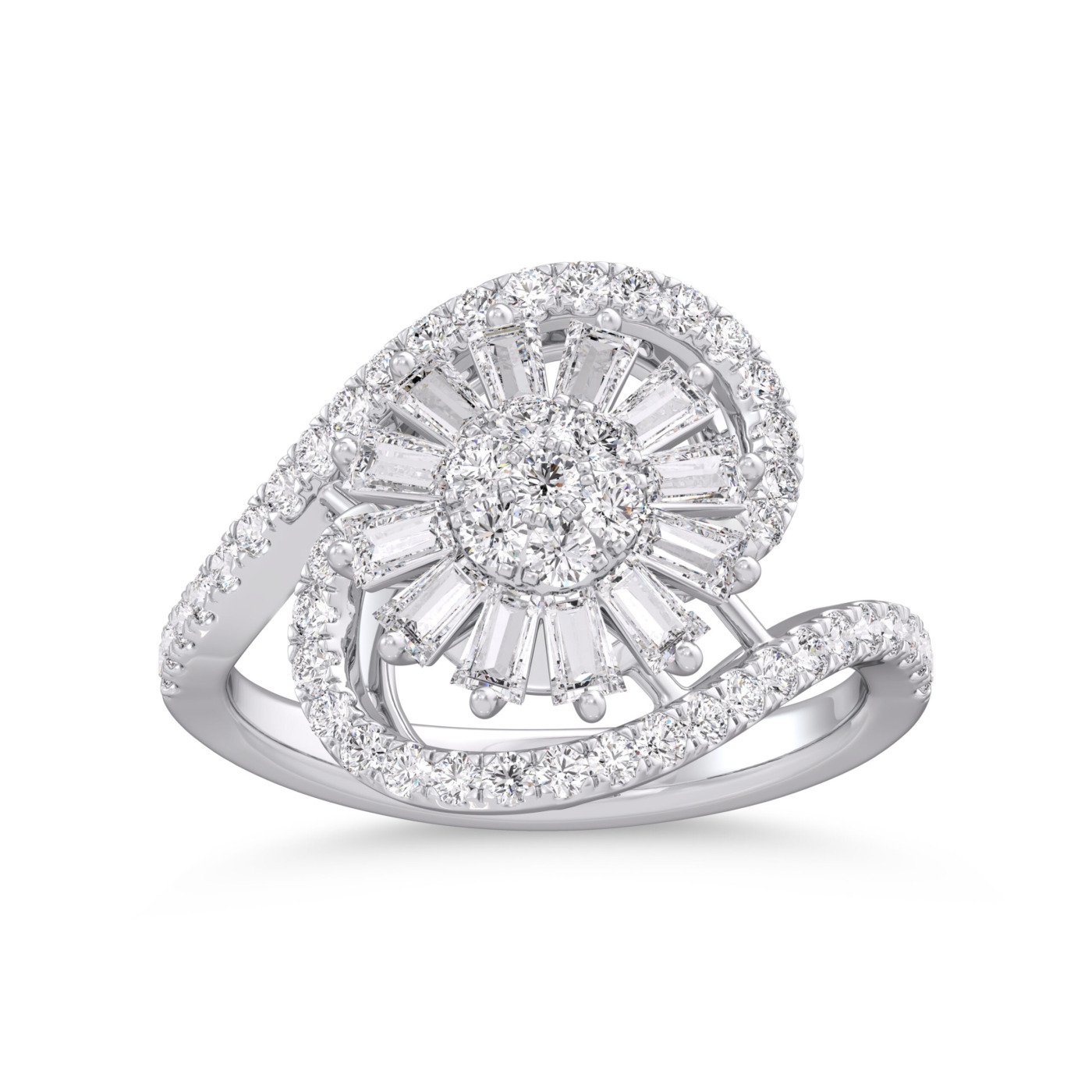KR603101W - 14K White Gold Ring